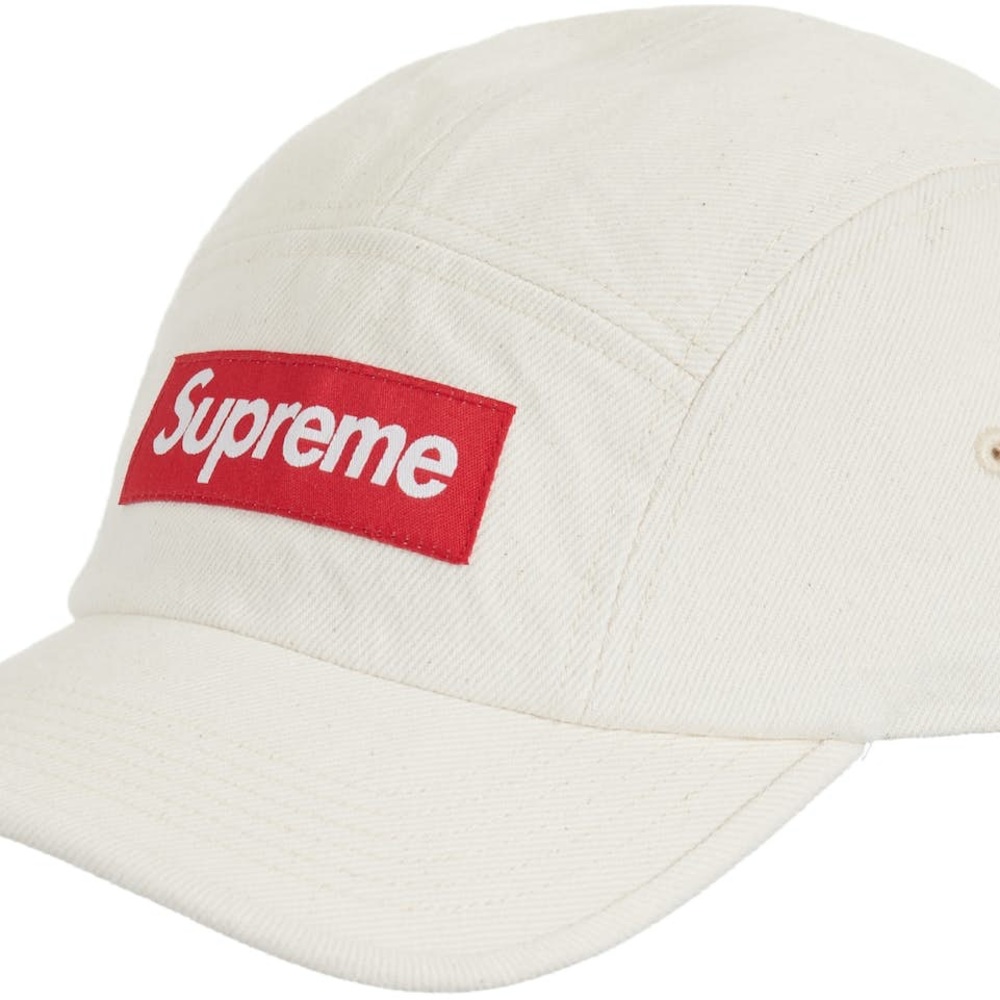 Supreme Washed Chino Camp Cap -Natural